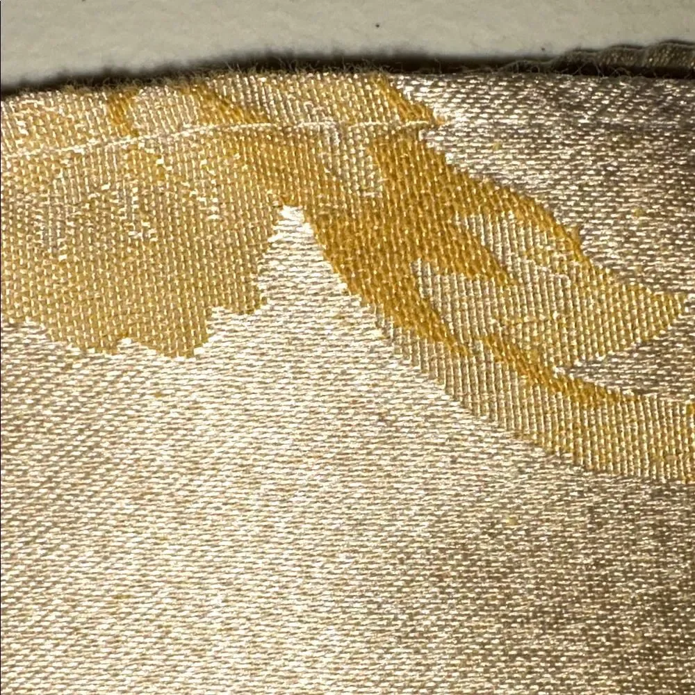 Elegant Gold Damask Round Tablecloth 66”